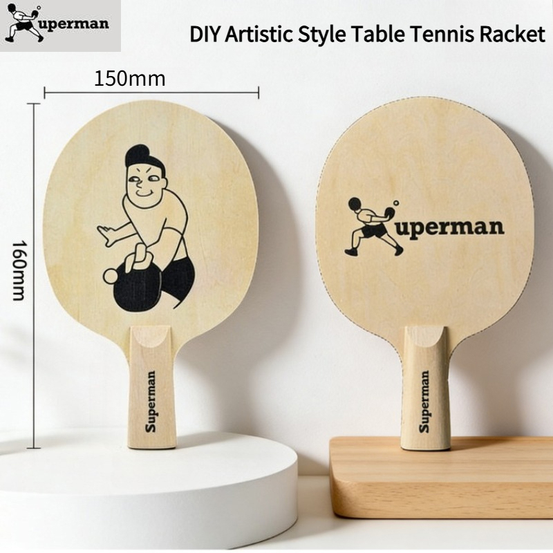 Table Tennis Logo - Xuperman Custom DIY Art Table Tennis