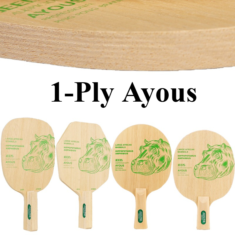 JEELS Green Hippo 1 Ply Ayous  - Table Tennis Blade 리뷰 및 가격