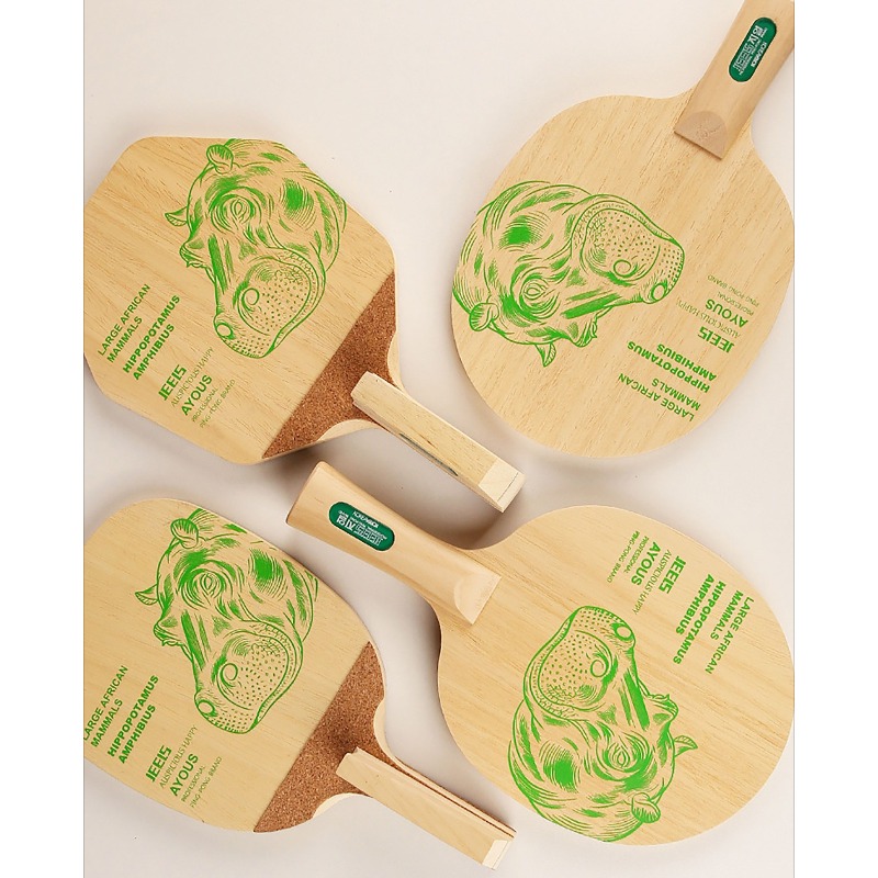 JEELS Green Hippo 1 Ply Ayous  - Table Tennis Blade 리뷰 및 가격