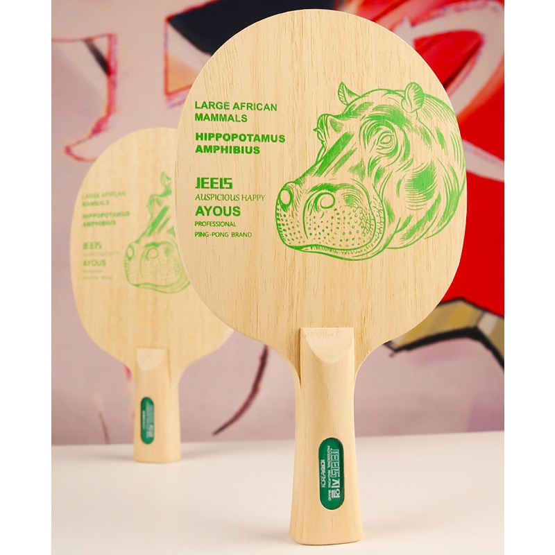 JEELS Green Hippo 1 Ply Ayous  - Table Tennis Blade 리뷰 및 가격