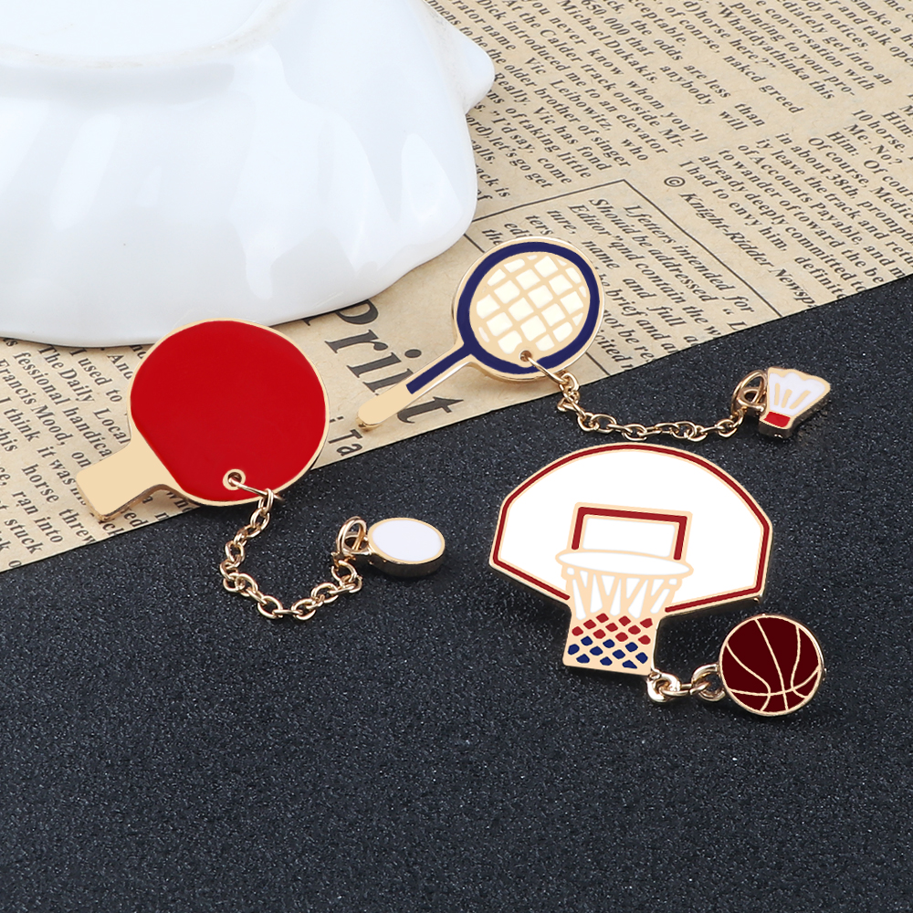 Love Sports Brooches Pins Men  - Table Tennis Logo 리뷰 및 가격