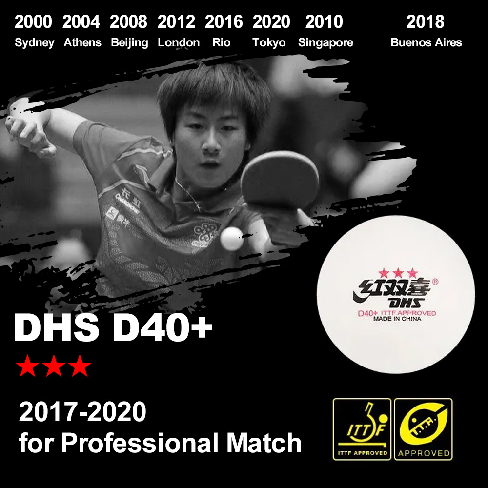 DHS D40+ DJ40+ Ping Pong Balls - Table Tennis Video Game 리뷰 및 가격