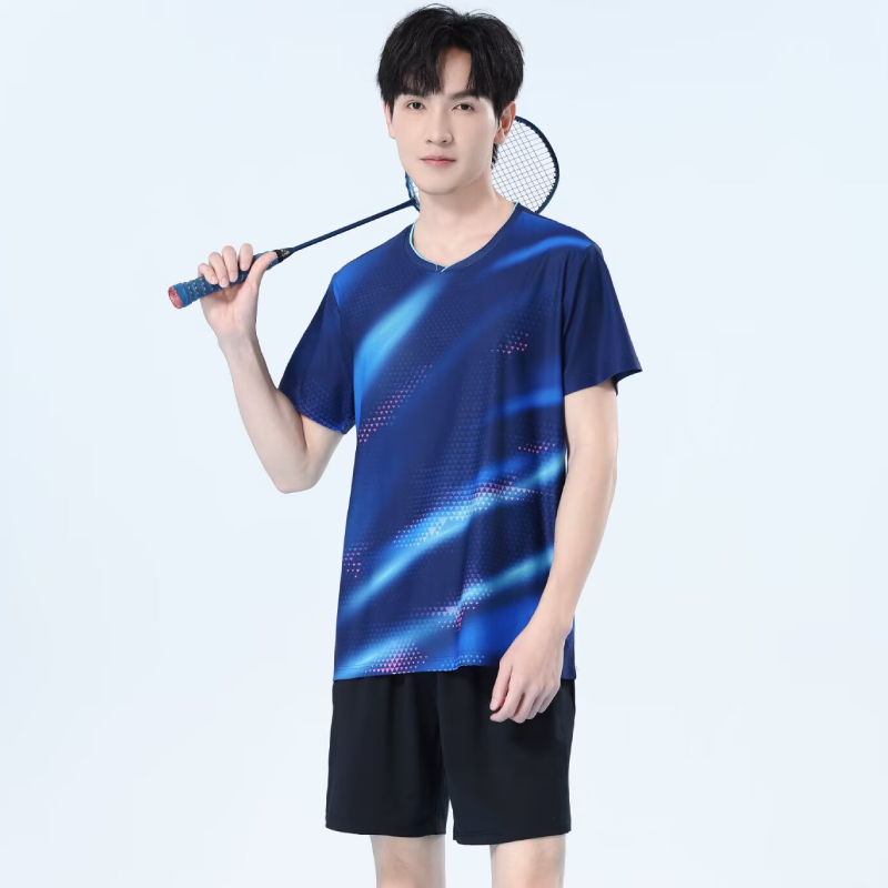 Men Quick Dry Badminton Shirt  - Table Tennis Logo 리뷰 및 가격