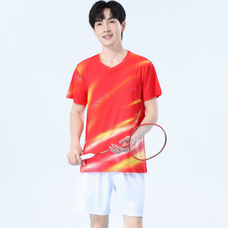 Men Quick Dry Badminton Shirt  - Table Tennis Logo 리뷰 및 가격