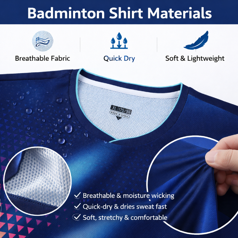 Men Quick Dry Badminton Shirt  - Table Tennis Logo 리뷰 및 가격
